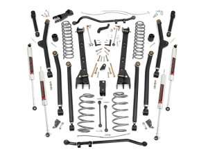 Jeep Wrangler Suspension Lift Kit - Rough Country - 4 Inch Long Arm - '97-'06